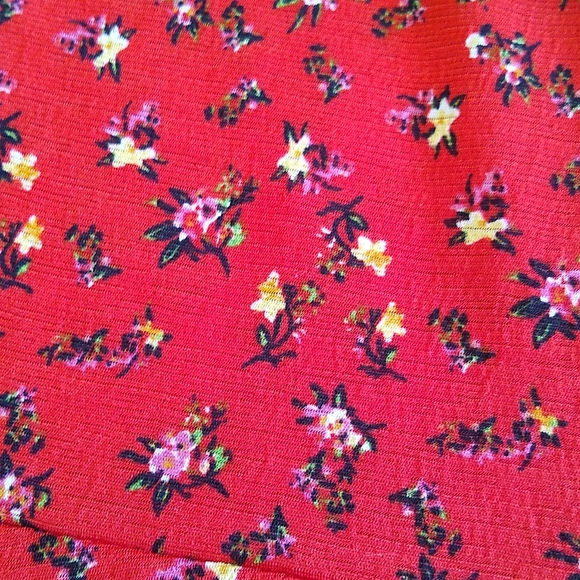 Zara red floral mini dress M - Picture 8 of 8